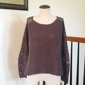 Cotton Miilla crotched sweater Large